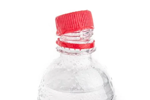Plastic bottles of drinking water isolated Stock Photos