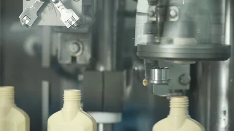 Plastic Bottles Factory Line Stock Footage 70632613