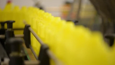 Plastic Bottles Factory Line 스톡 동영상 71413562