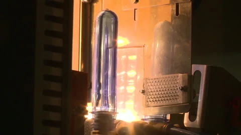 The Plastic bottles production line Stock Footage 236342147