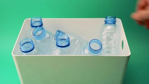 Plastic Bottles Ready for Recycling Stock Footage 297737010