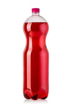 Plastic bottles of soft drink Stock Photos