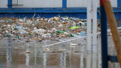 Plastic Bottles Toxic Waste Stock-Footage 88415456