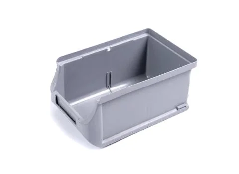 Plastic box gray Stock Photos