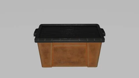 Plastic box for kitchen with white background 1 Stock Illustration
