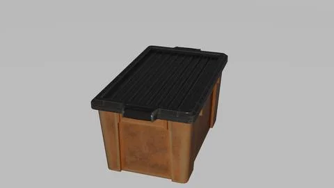 Plastic box for kitchen with white background 3 Stock Illustration