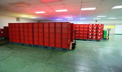 Plastic box products. Stock Photos