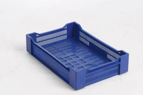 Plastic box on a white background Stock Photos