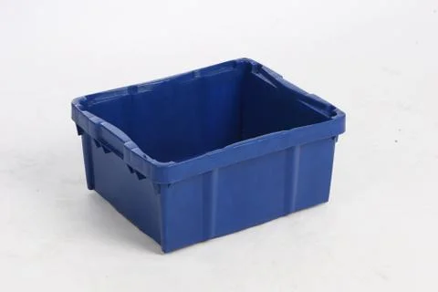 Plastic box on a white background Stock Photos