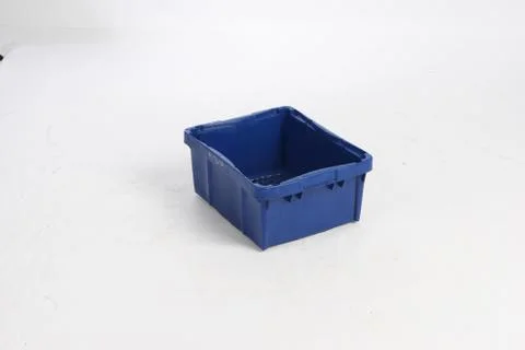 Plastic box on a white background Stock Photos