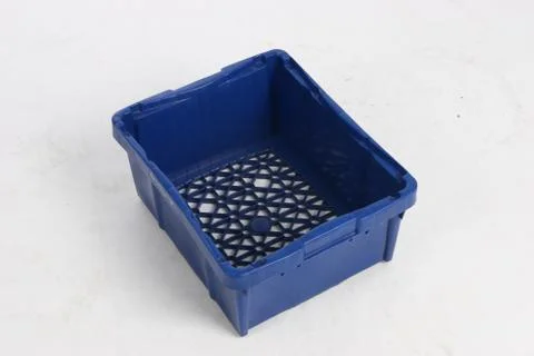 Plastic box on a white background Stock Photos