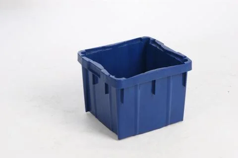 Plastic box on a white background Stock Photos