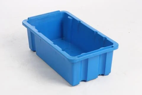 Plastic box on a white background Stock Photos