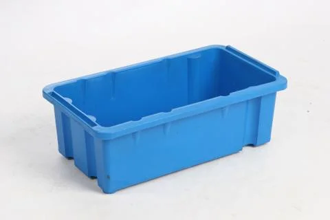 Plastic box on a white background Stock Photos