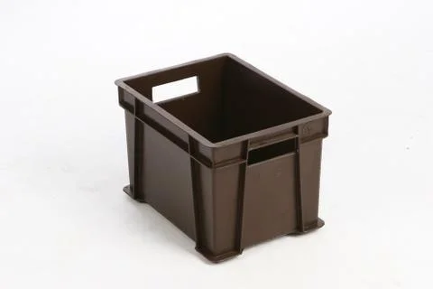 Plastic box on a white background Stock Photos