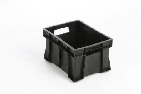 Plastic box on a white background Stock Photos