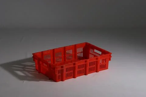 Plastic box on a white background Stock Photos