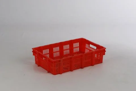 Plastic box on a white background Foto stock
