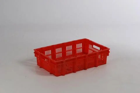 Plastic box on a white background Stock Photos