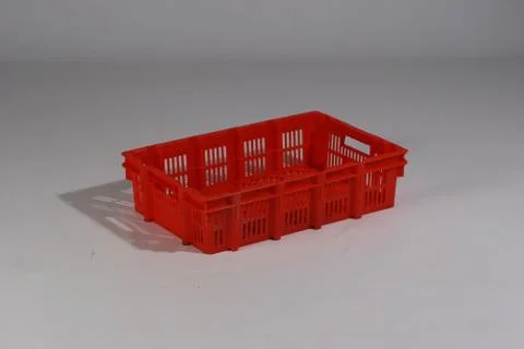 Plastic box on a white background Stock Photos