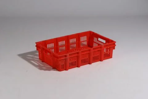 Plastic box on a white background Foto stock