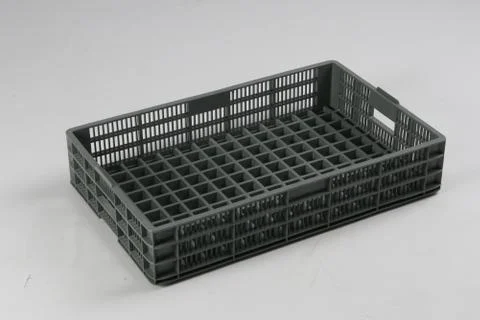 Plastic box on a white background Stock Photos