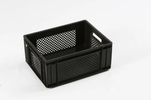 Plastic box on a white background Stock Photos