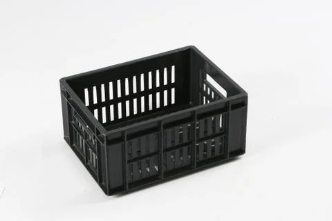 Plastic box on a white background Stock Photos