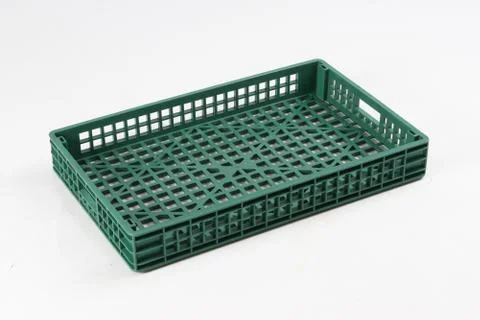 Plastic box on a white background Stock Photos