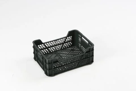 Plastic box on a white background Stock Photos