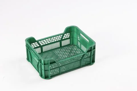 Plastic box on a white background Stock Photos