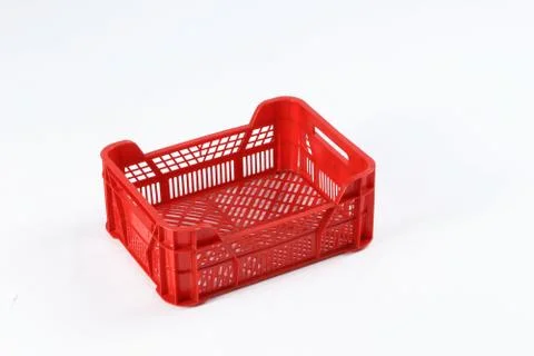 Plastic box on a white background Stock Photos