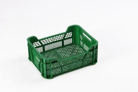 Plastic box on a white background Stock Photos