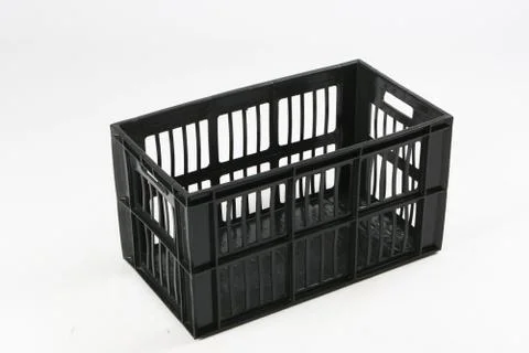 Plastic box on a white background Stock Photos