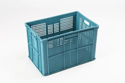 Plastic box on a white background Stock Photos