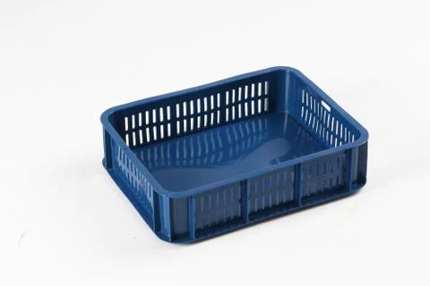 Plastic box on a white background Stock Photos