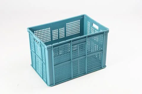 Plastic box on a white background Stock Photos