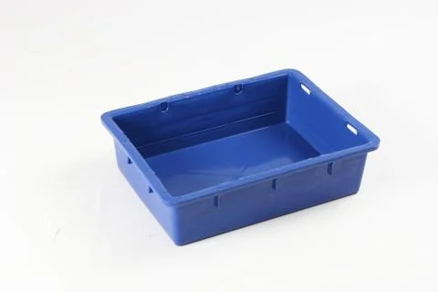 Plastic box on a white background Stock Photos