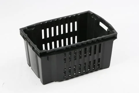 Plastic box on a white background Stock Photos