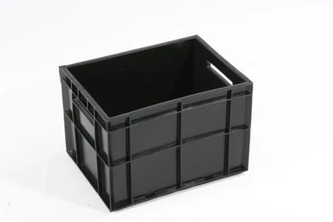 Plastic box on a white background Stock Photos