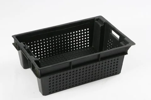 Plastic box on a white background Stock Photos