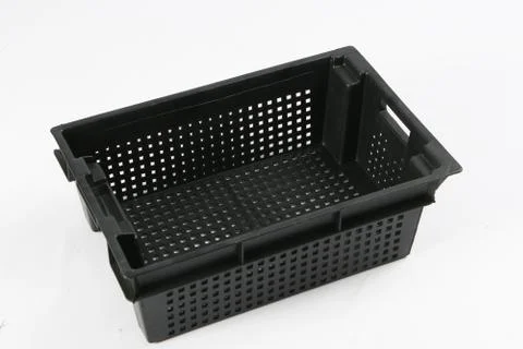 Plastic box on a white background Stock Photos