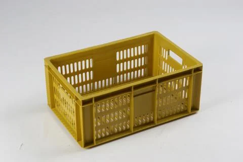 Plastic box on a white background Stock Photos