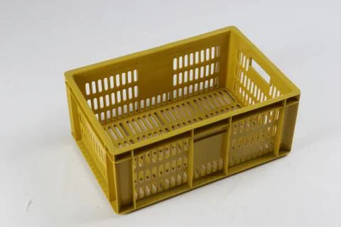 Plastic box on a white background Stock Photos