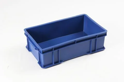 Plastic box on a white background Stock Photos