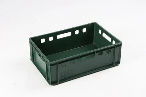 Plastic box on a white background Stock Photos
