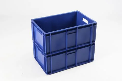 Plastic box on a white background Stock Photos