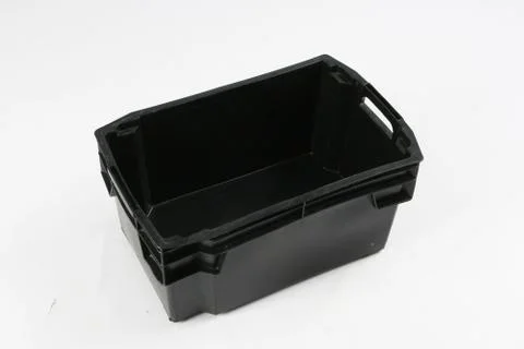 Plastic box on a white background Stock Photos