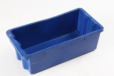 Plastic box on a white background Stock Photos