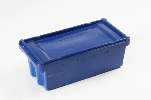 Plastic box on a white background Stock Photos